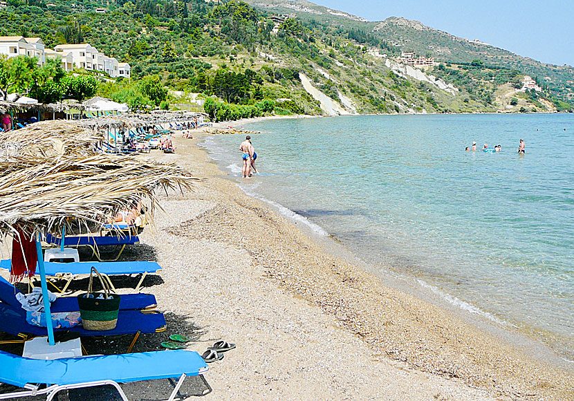 Zakynthos bästa stränder. Kaminia beach.