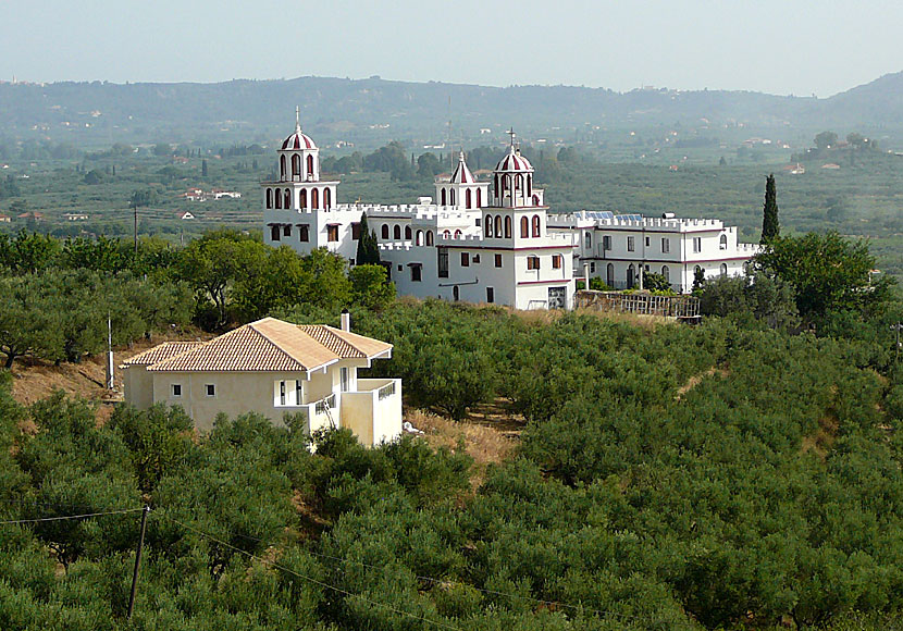 Klostret Moni Eleftherotrias utanför Lagapodo på Zakynthos.