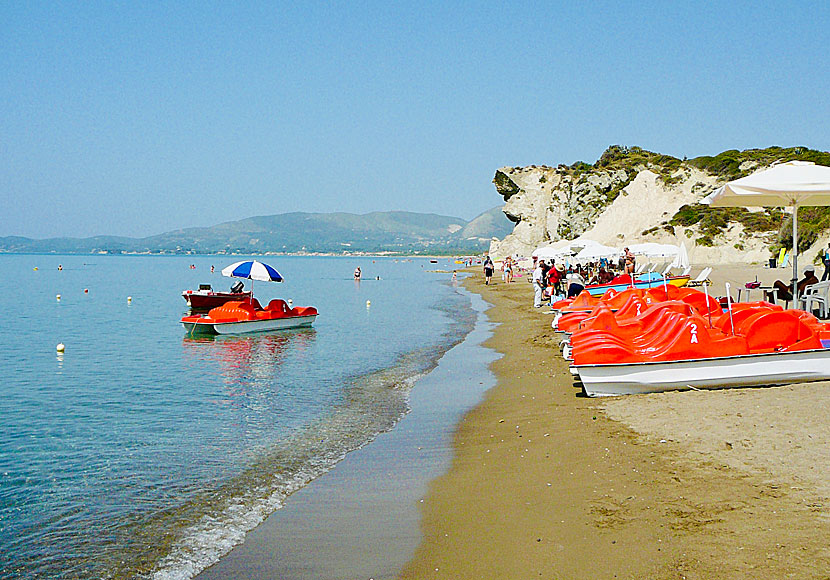 Kalamaki beach på Zakynthos.