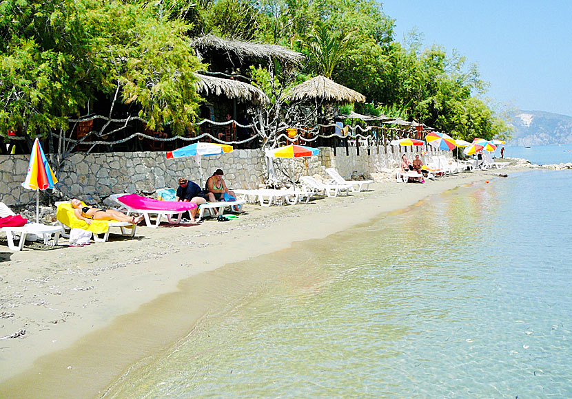 Zakynthos bästa stränder. Kaminia beach.