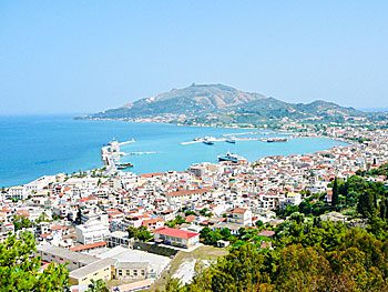 Zakynthos stad på Zakynthos.