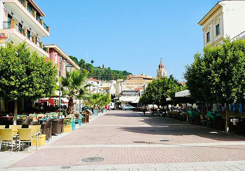 Restauranger i Zakynthos stad.