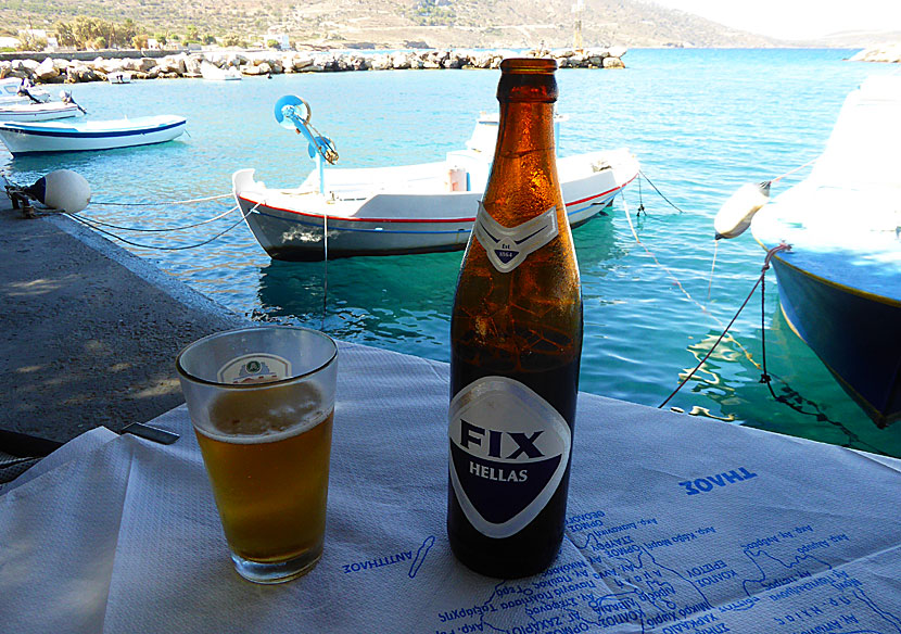 Grekisk öl. En kall FIX smakar alltid gott.