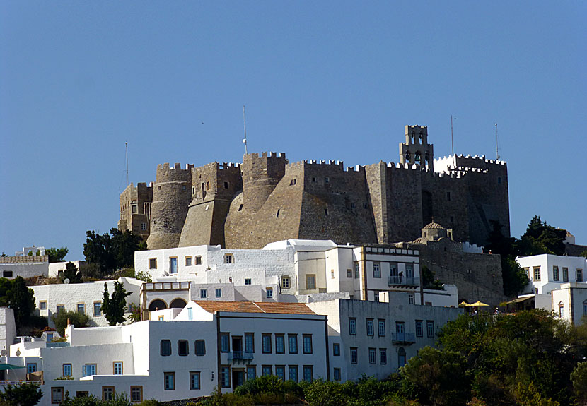 Johannesklostret på Patmos är ett av de grekiska världsarven. 