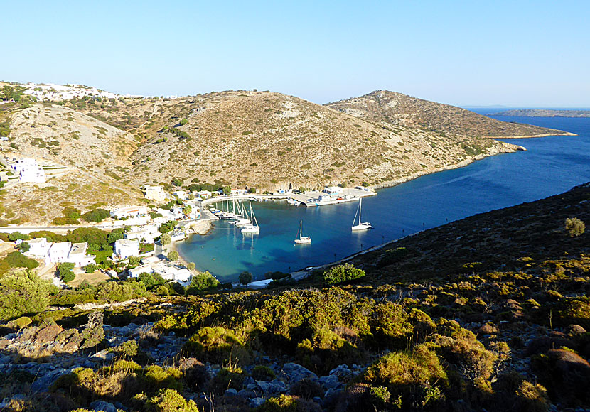 Byarna Megalo Chorio och Agios Georgios på ön Agathonissi i Dodekaneserna.