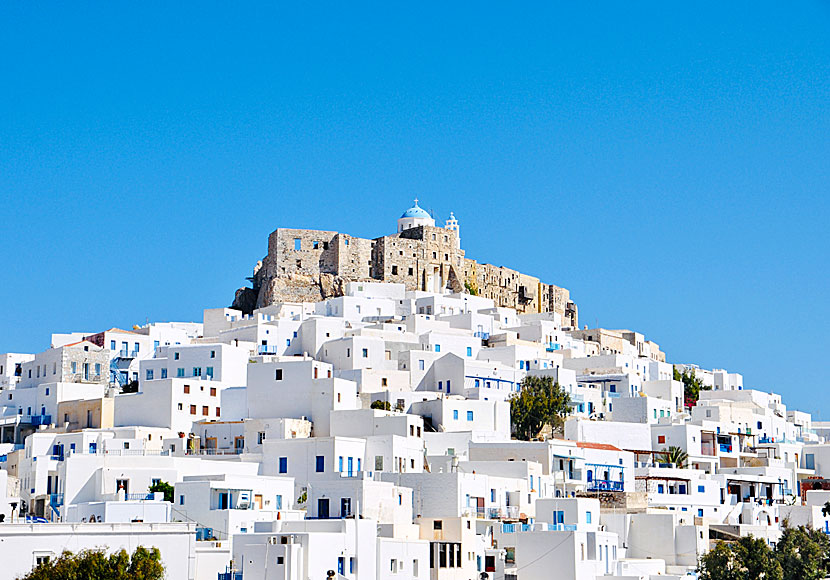 Chora ja Kastro. Astypalea.  Kreikka.