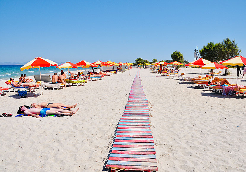Kos stora begåvning till turisterna är de fantastiska sandstränderna. Som Marmari beach.
