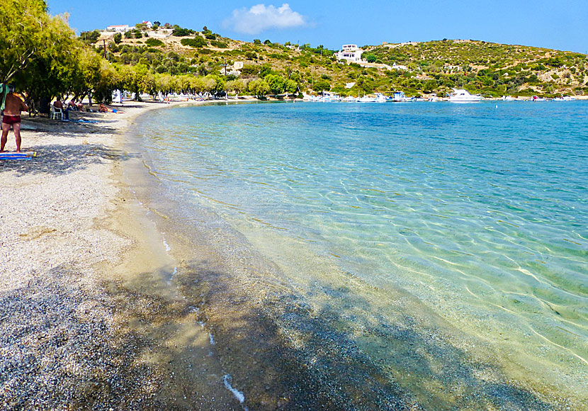 Blefouti beach är i mitt tycke Leros bästa strand. 