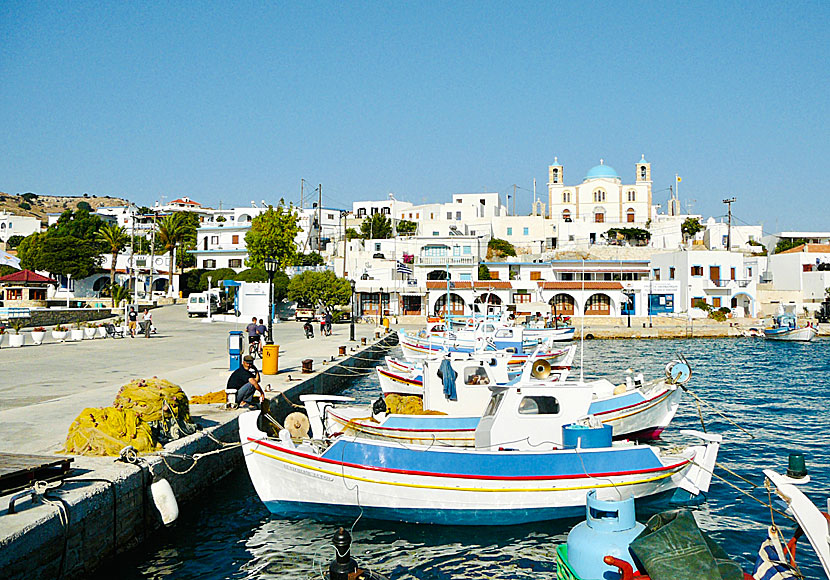 Den mysiga lilla ön Lipsi mellan Patmos och Leros i Grekland.