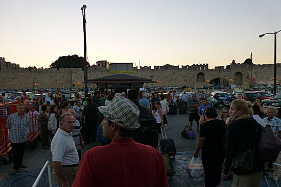 Kolona port på Rhodos.