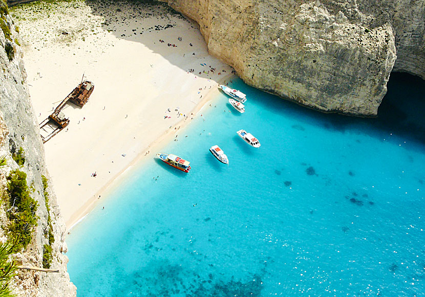 Shipwreck beach. Zakynthos. Kreikka.