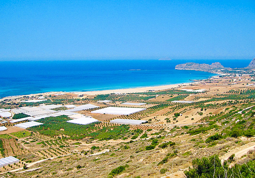 Stranden Falassarna på Kreta.