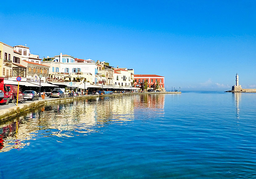 Kreta I Grekland Chania Rethymnon Charter Flyg Hotell Strander