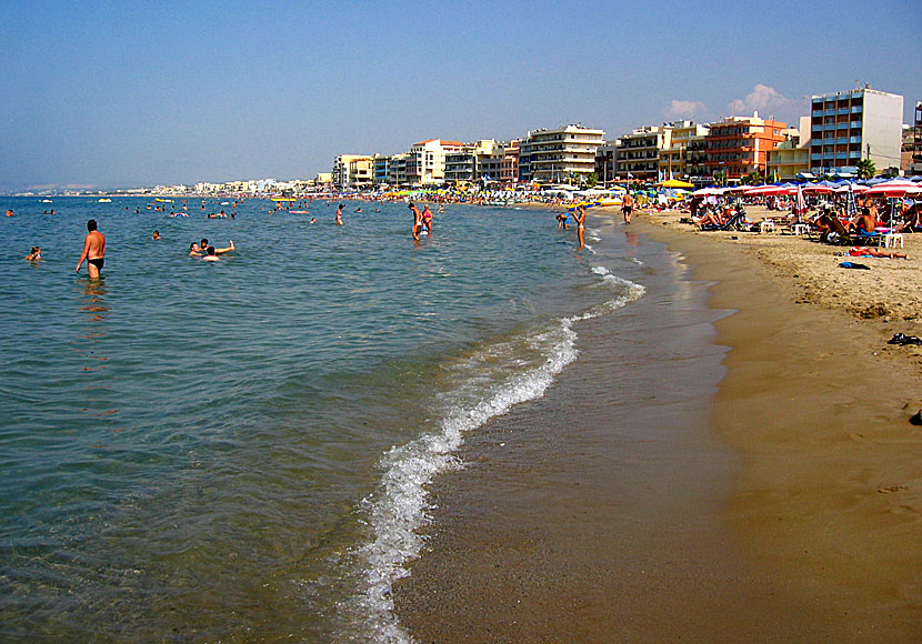 Rethymnon beach.  Kreeta.  Kreikka.