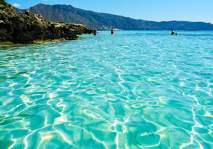 Elafonissi . Kreta. Greklands Maldiverna. 