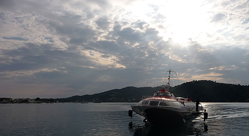 Båt från Skiathos till Agios Konstantinos.