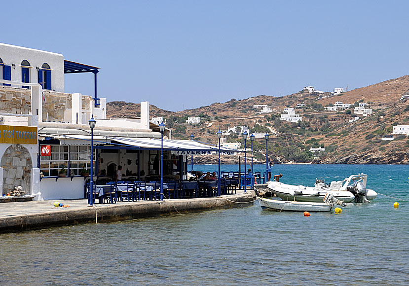 Drakos Taverna i Mylopotas på Ios.