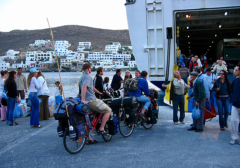 Hamnen i Merichas på Kithnos.