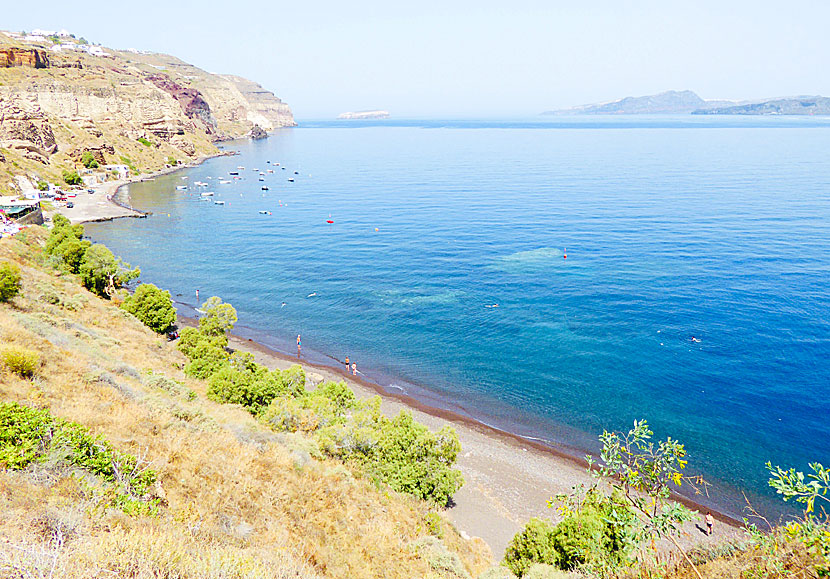 Caldera beach. Santorini. Kreikka