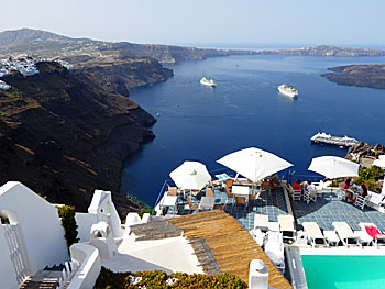 Santorini i Kykladerna. Grekland.