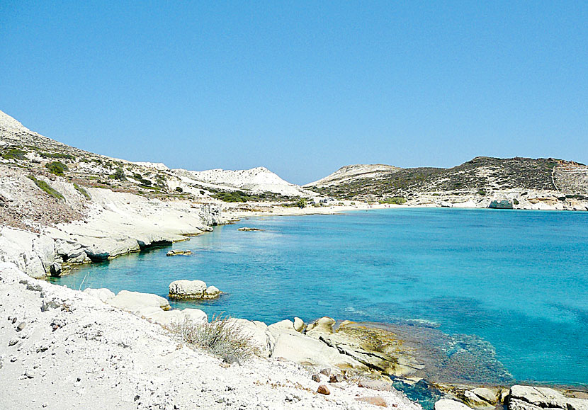 Agios Georgios beach och Prassa beach är Kimolos bästa stränder. 