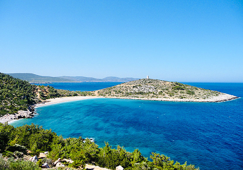 Trachili beach på Chios i Grekland.