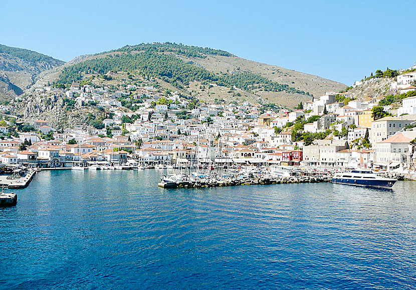 Hydra stad är en av Grekiska övärldens vackraste städer. 