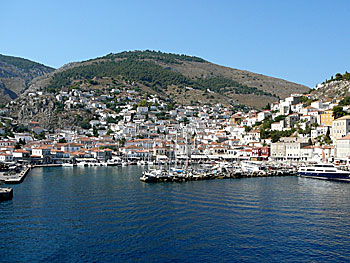 Hydra i Saroniska övärlden. Grekland.