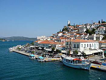 Poros i Saroniska övärlden. Grekland.