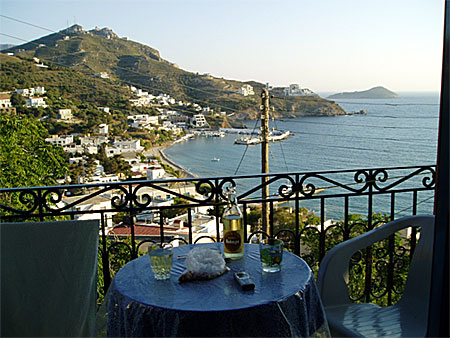 Hotell med utsikt i Myrties på Kalymnos.