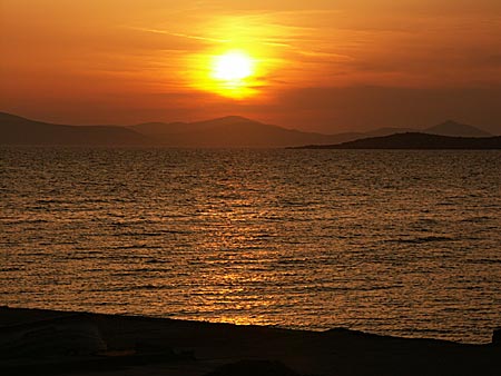 Solnedgång på Naxos.