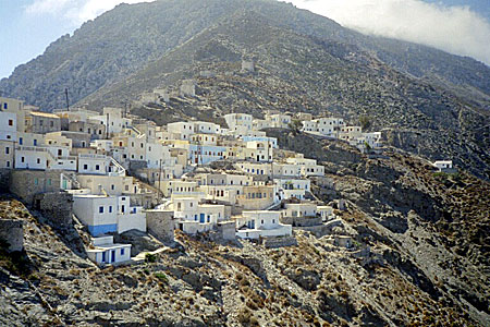 Havssidan av Olympos på Karpathos.