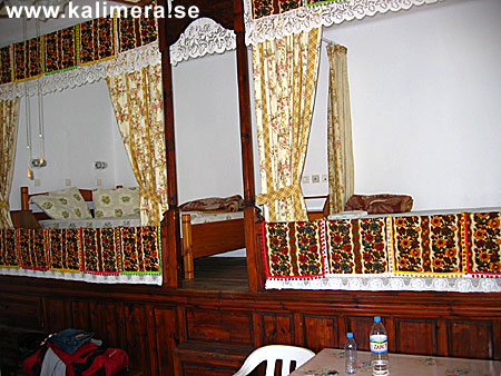 Traditional karpathatian style bed.