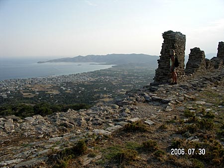 Utsikt från Kastro Rosso.  Evia.