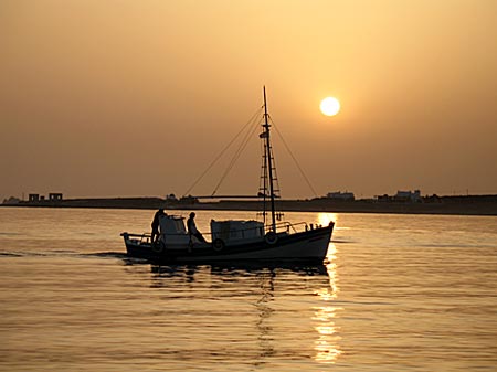 Solnedgång på Paros.