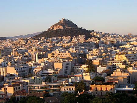 Athens by night.