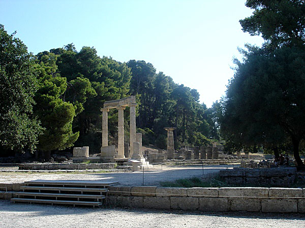 Olympia på västra Peloponnesos. 