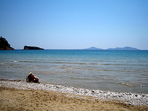 Chrissi Milia beach. Alonissos.