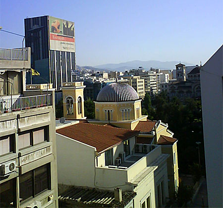 Utsikten från Pireus Dream Hotel.