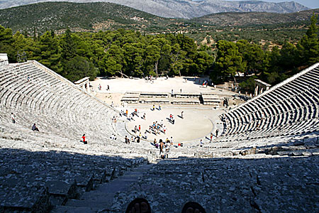 Högst upp på Epidavros. En imponerande syn.