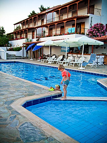 Angelinas på Kolios Beach på Skiathos.