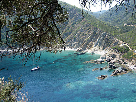 Skopelos. Stranden under Mamma Mia.