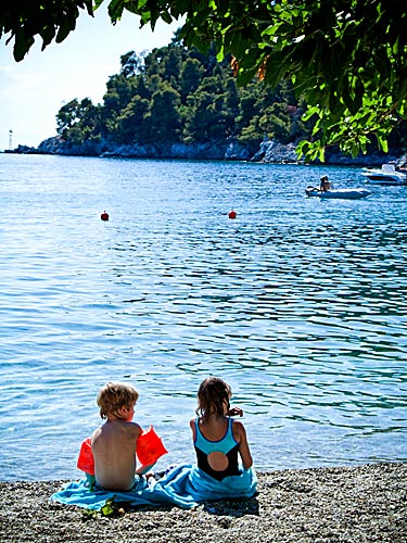 Agnontas - en favorit på Skopelos.