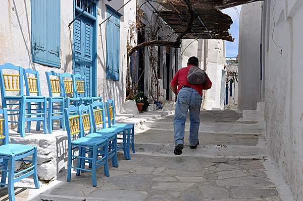 Chora på Amorgos. 