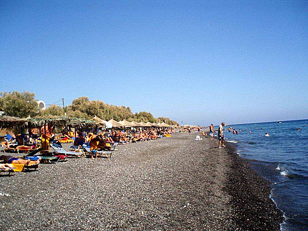 Kamari Beach Santorini.