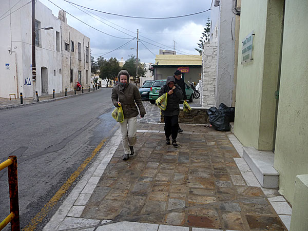 Oväder på Naxos.