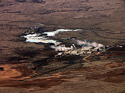 Bl&aring; lagunen p&aring; Island.