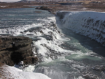 Gullfoss p&aring; Island.