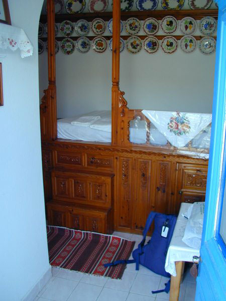 Under the bed.  Karpathos.