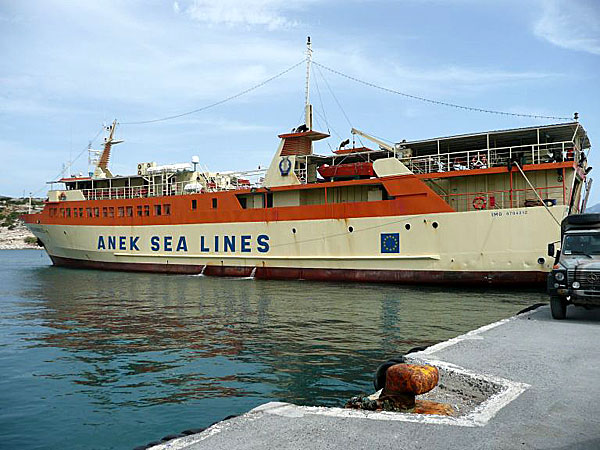 Nisos Kalymnos mellan Samos och Patmos.